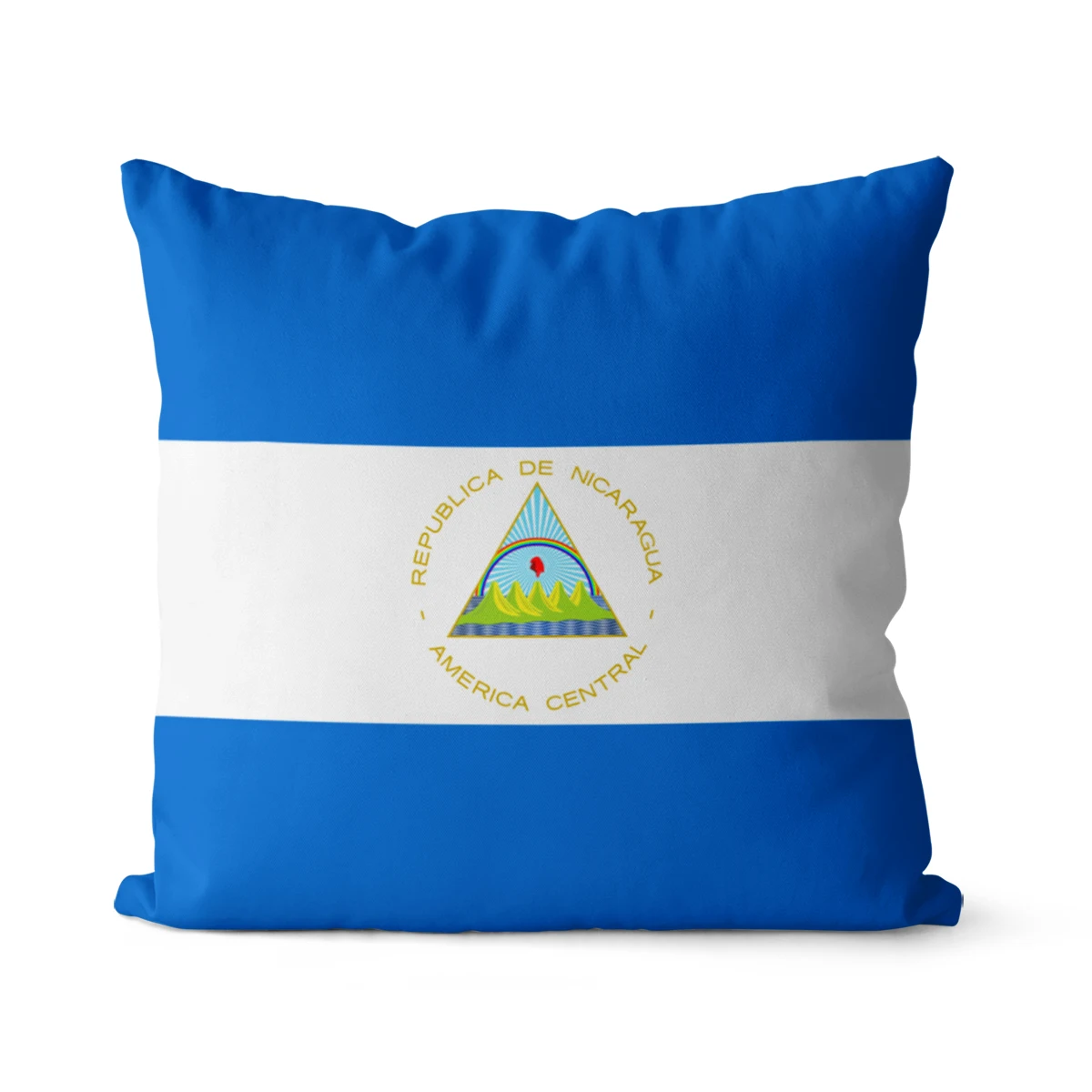 

WUZIDREAM Home Decor Cushion Cover Nicaragua Flag Pillow Cover Decoration Pillow Case Decorative Throw Pillow Cover