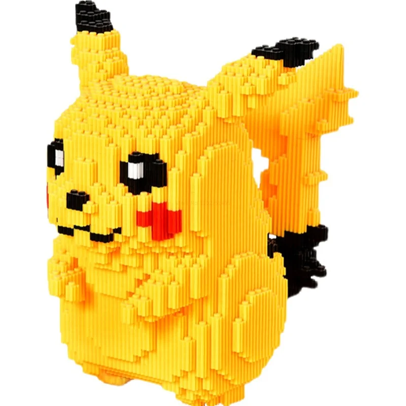 Building Block Toys 5210 Particle Pokemon Anime Pikachu Diamond Micro Building Blocks Games Model Mini Bricks Figures Decompression Toys Kids Gifts