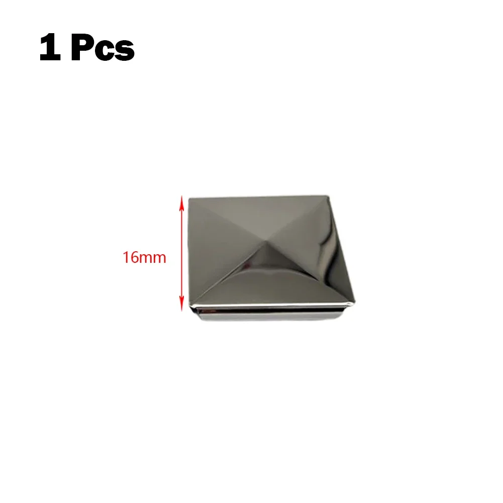 Column Cap Stainless Steel To Steel Galvanized Cover Cap Pyramid 16/20/25/30/36/40/50/60/80/100mm Decorative Closure