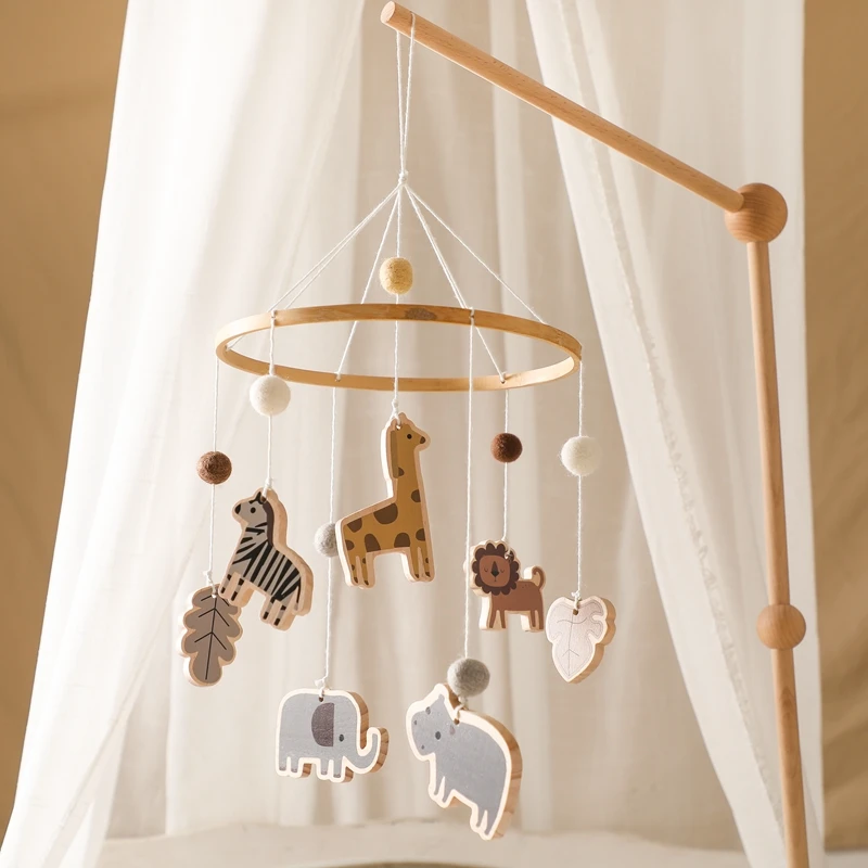 

Baby 0-12 Months Rattles Crib Mobiles Toy Bell Musical Box Newborn Crib Bed Bell Toddler Rattles Forest Animals Musical Toy Gift