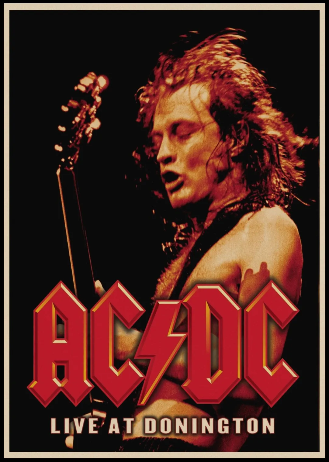 29 Designs AC∕DC Band Retro Poster Rock Home Decal Wall Sticker Kraft Paper Posters Coffee House Bar