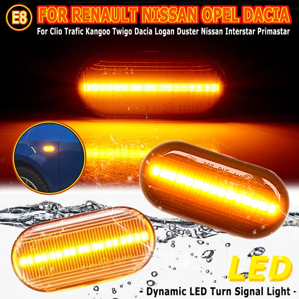OZ-LAMPE Frecce Laterale Dinamico A LED Per Dac-ia Duster Logan 2
