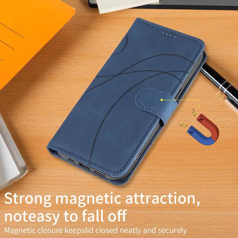 Premium Flip Leather Wallet Case with Magnetic Stand and Card Holder