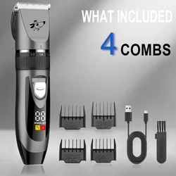 Professional Pet Grooming Kit - Dog and Cat Hair Clipper & Shaver (A)