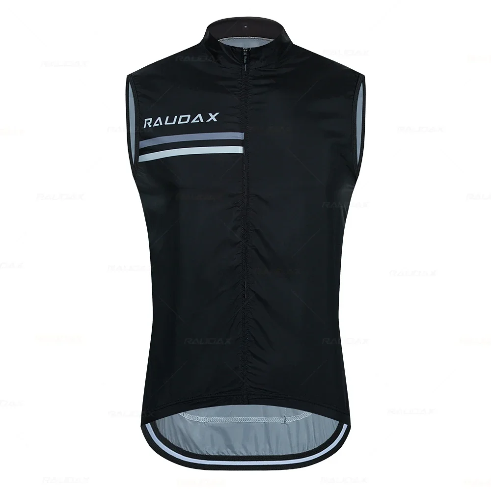 Windproof Offroad Jacket Unisex Bicycle Windbreaker Coat Cycling Clothing Maillot Sleeveless Black Vest Triathlon Cycling Jersey