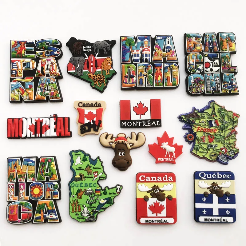 

Canada Fridge Magnets Montreal Quebec Travelling Souvenirs Home Decor Wedding Birthday Gifts Message Board Magnetic Stickers