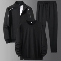 8XL hommes survêtements unisexe Jogging costume marque de mode 3 pièces ensemble survêtement hommes printemps automne mode sweats à capuche pantalons de survêtement 3
