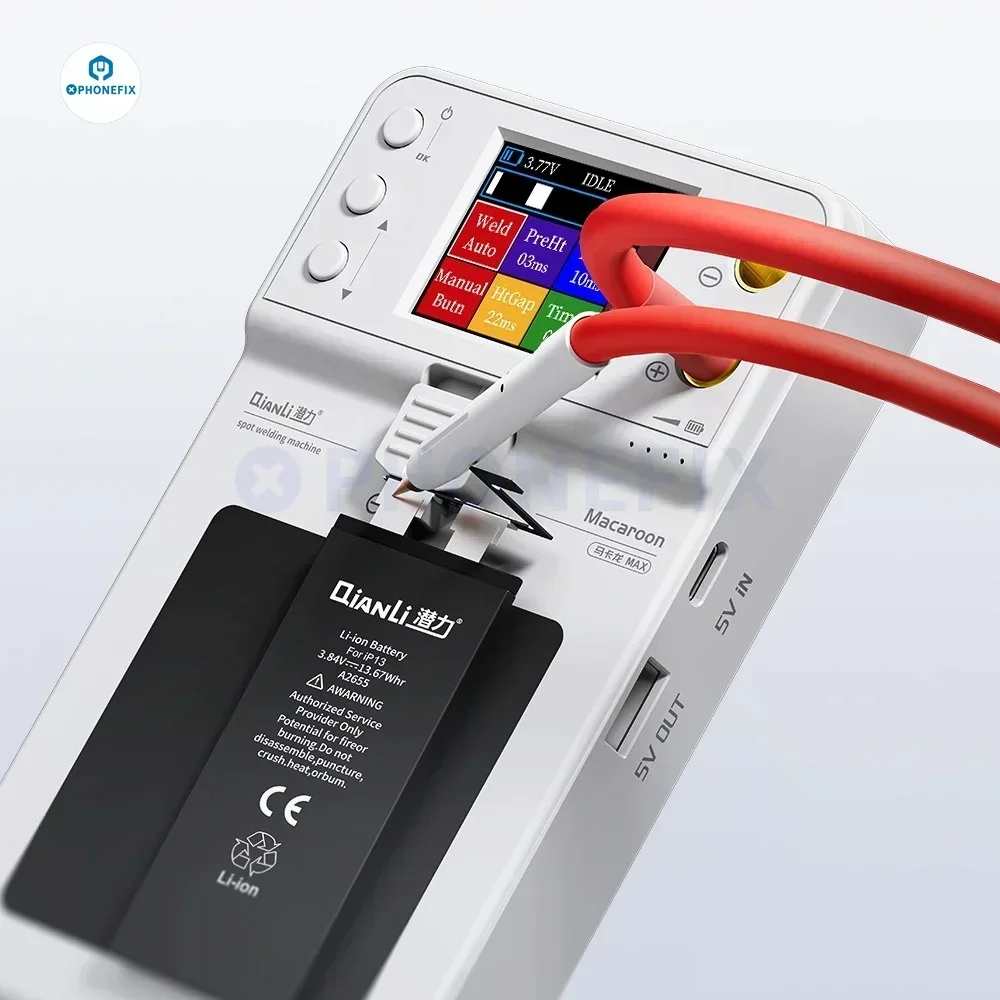 soldering tools Qianli Macaron Max 2 Spot Welding Machine Adjustable 6 Speed Pulse Time Micro Spot Welder Phone 11-15PM Battery repair tools