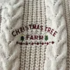 Christmas Tree Women Cardigan Autumn Winter Knitted Cardigans with Star Embroidery Holiday Sweater Folklore Tops Christmas Gift 3
