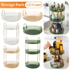 360 Rotation Spice Rack Pantry Cabinet Turntable Cosmetic Seasoning Organizer Kitchen Storage Capacity Shelf Bathroom Accessorie 1