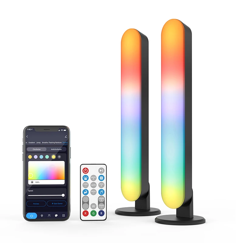 Tuya-WiFi IR 디지털 음악 스마트 LED 주변 조명, RGB 분위기 LED 조명 Alexa PC 게임 TV 룸용 조명