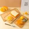 Wooden Serving Tray Bamboo Tray Carved Tea Tray Plate Tableware Stand Fruit Bread Tea Food Tray Oil Resistant Tray KitchenSupply 6