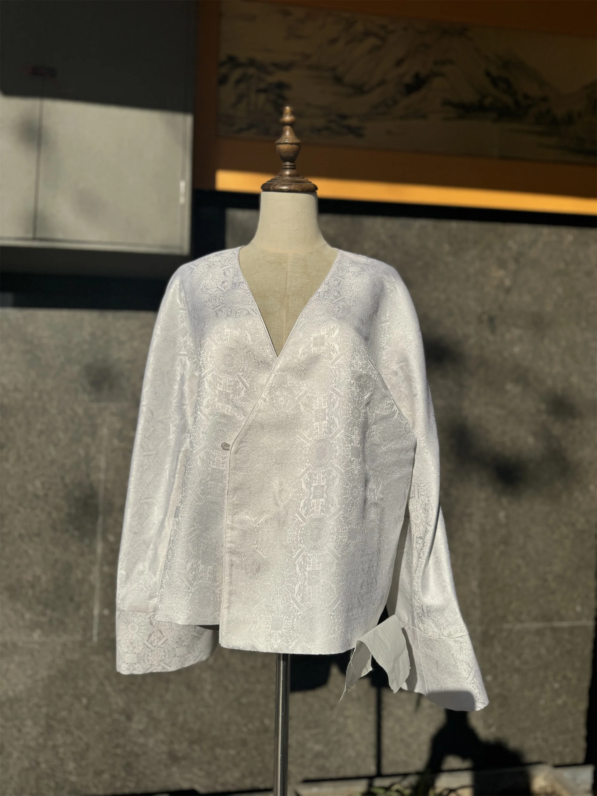 

Natural Silk Dress Custom Made Tailored Dres Tailor-Smith Celebrity Dress Outfit Rich High End Woman Pure White Virgin Innocent