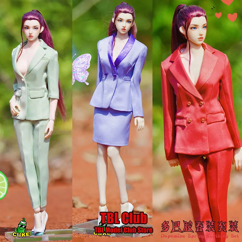 

MA-021 1/6 Scale Female Soldier Western Style Clothes V Neck Slim Business Attire High Heels Fit 12nch Action Figure Doll