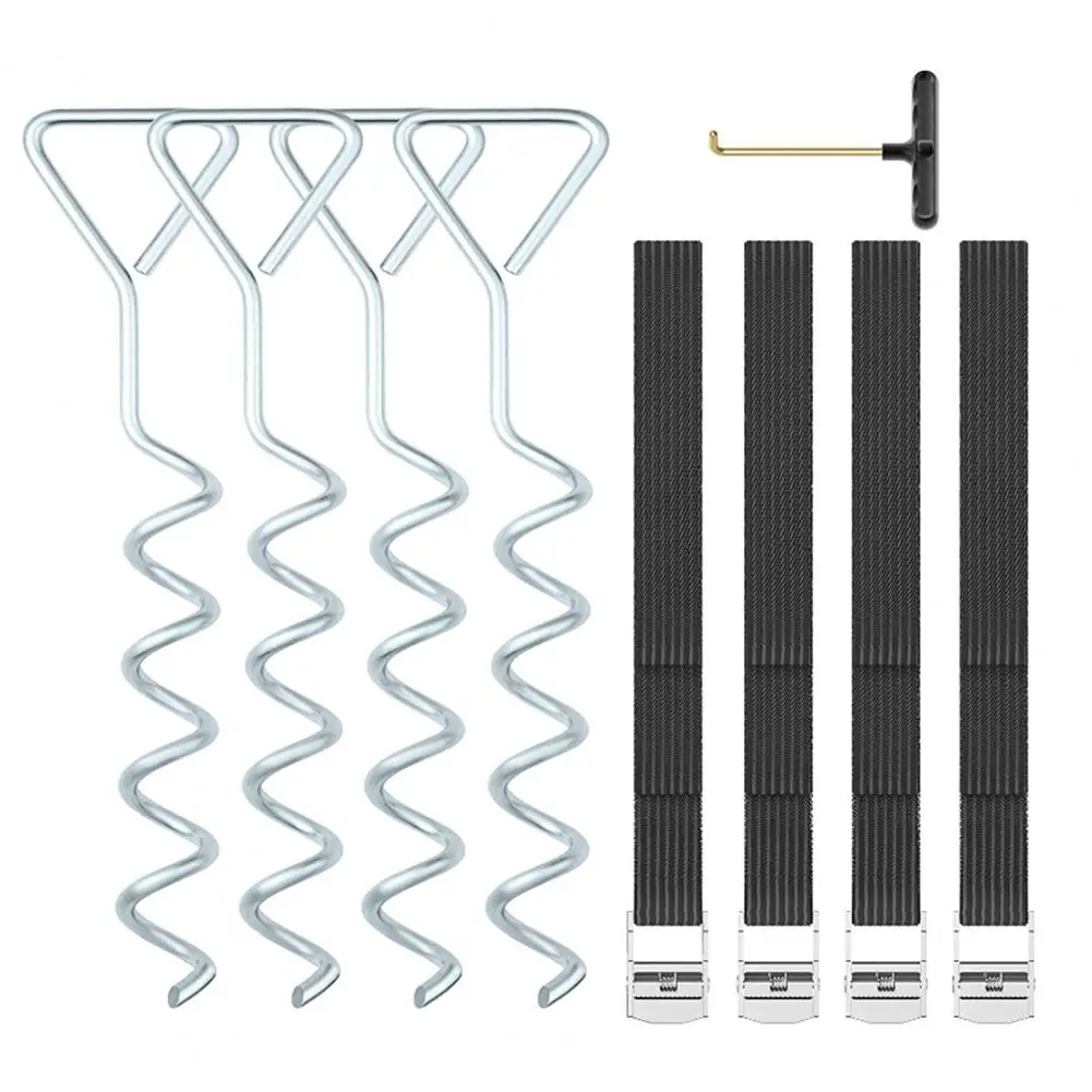 

Floor Pegs Secure Trampoline Anti-Falling Firmly Fixed Tent Peg Set Weather Trampoline Kit Floor Pegs