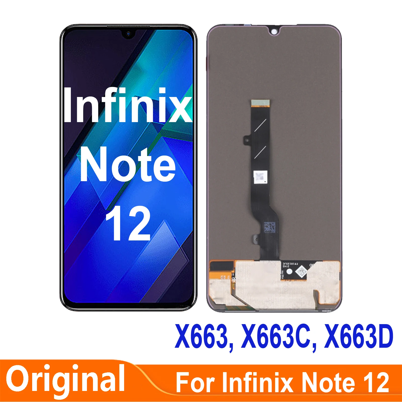 

Original AMOLED For Infinix Note 12 5G 2023 X676C X663 X671 LCD Display Note 12Pro 4G 5G X676B Touch Screen Digitizer Assembly