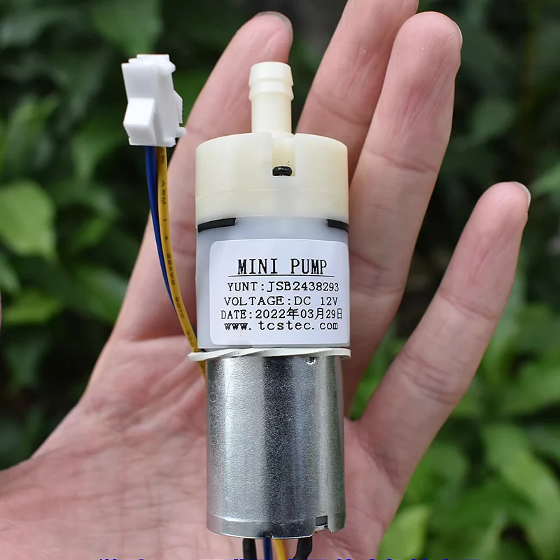 JSB2438293 미니 다이어프램 펌프(370 모터 포함) DC 12V/18V/24V DIY 워터 디스펜서 기계용 자흡식 흡입