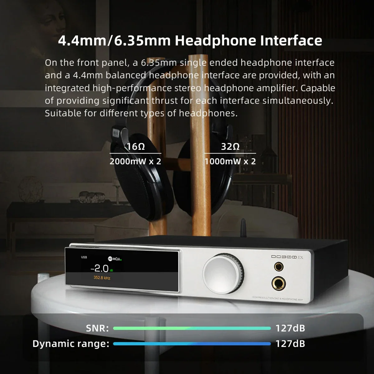SMSL DO300EX Audio Decoder & Headphone Amplifier AK4191 AK4499EX DAC XMOS XU-316 768KHz Decoding DSD512 Digital Pre-Amplifier
