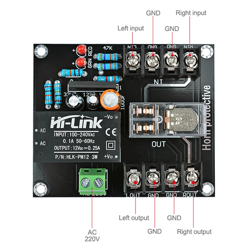 AIYIMA 2.0 150W Speaker Protection Board kit parts reliable performance 2 channels Assembled Board For HIFI Amplifier DIY