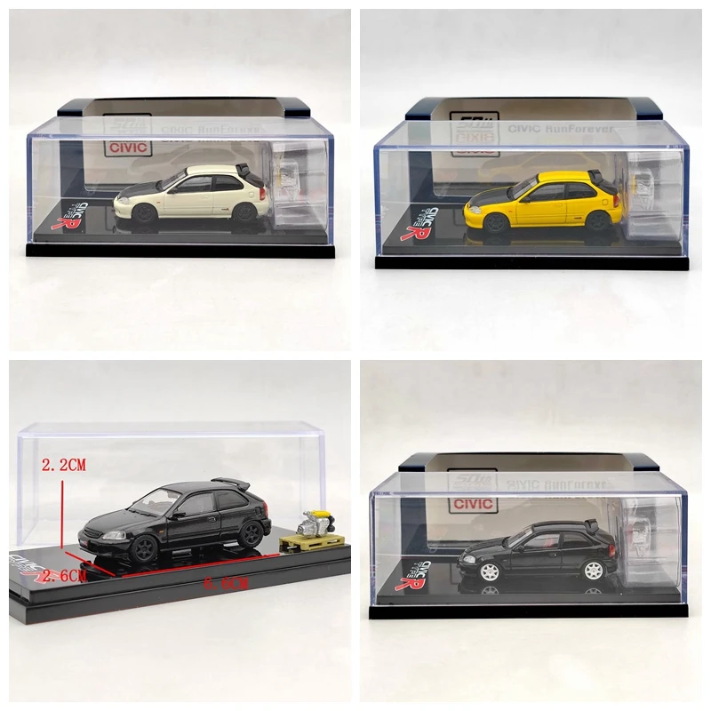 

Hobby Japan 1/64 Honda Civic R Generation 6 EK9 Collection of die-cast alloy car decoration model toys