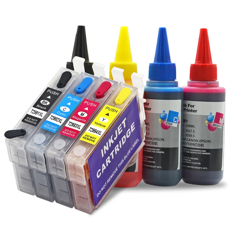 Refil Compatível T2991 29 29xl Cartucho de Tinta para Epson xp 235 245 332 335 432 435 247 442 345 255 257 352 355 452 455 Printer - Imagem 2