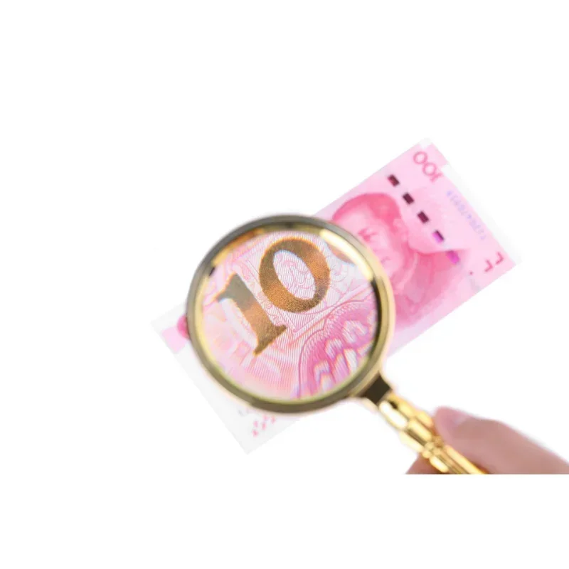 휴대용 돋보기 보석 감상용 휴대용 유리 렌즈 돋보기 신문 읽기 고화질 눈 루페 유리