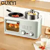 Multifunctional 4in1 Breakfast Maker 8L Mini Bake Oven Stainless Steel Cooking Pot With Steam tray Egg Boiler Food Steamer Grill 4