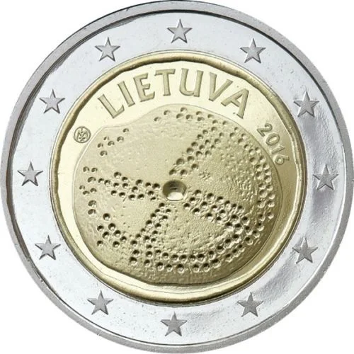 Lituania 2016 Moneta Commemorativa Della Cultura Baltica 2 Euro Unc Nuovo Di Zecca