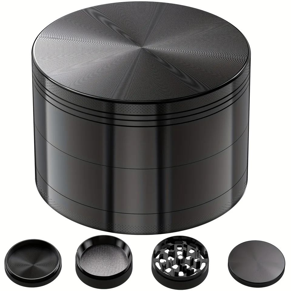 Durable 4 Layer Herb Grinder with Magnetic Lid