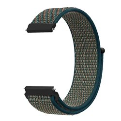 Versatile 20mm 22mm Sport Nylon Loop Watch Strap Bracelet - 22mm watch band (57 Crimson - Green)