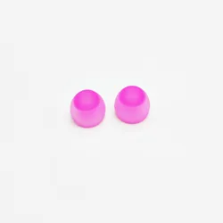 Vibrant Silicone Eartips - Extra Small, 24 Colors - 24pcs (Translucent pink)