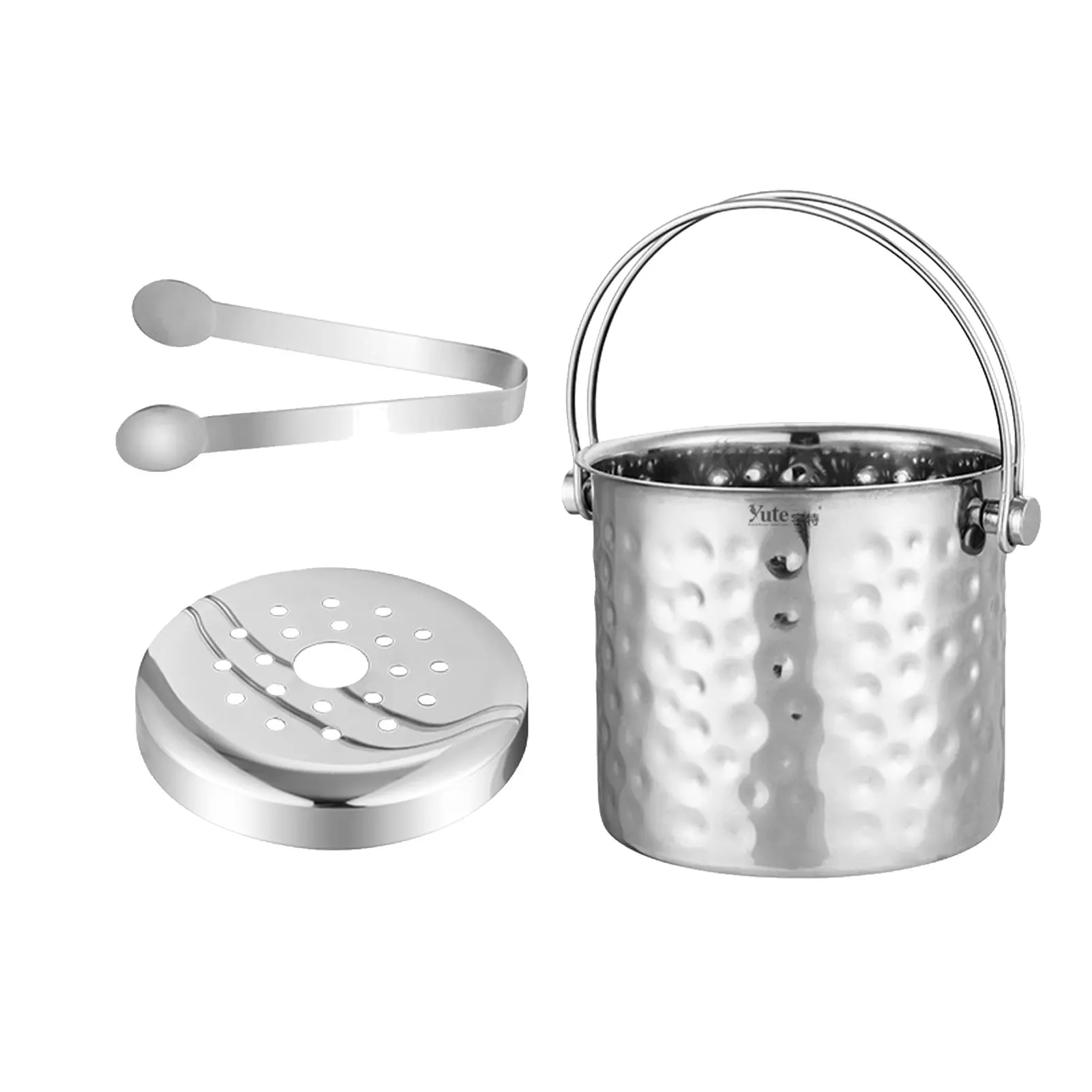 Stainless Steel Ice Bucket Double Wall Insulated Ice Bucket Double Wall