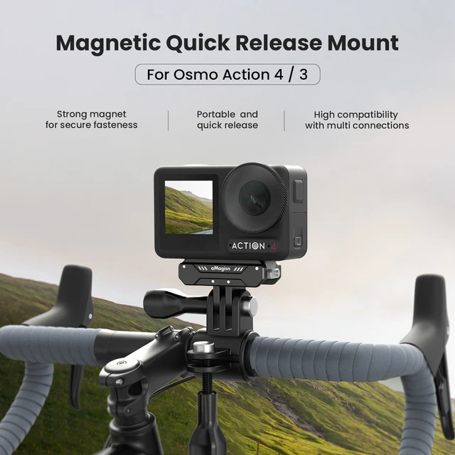Supporto A Sgancio Rapido Magnetico Per Osmo Action - Compatibile Con Action 3, 4 E 5 Pro - Foto 9
