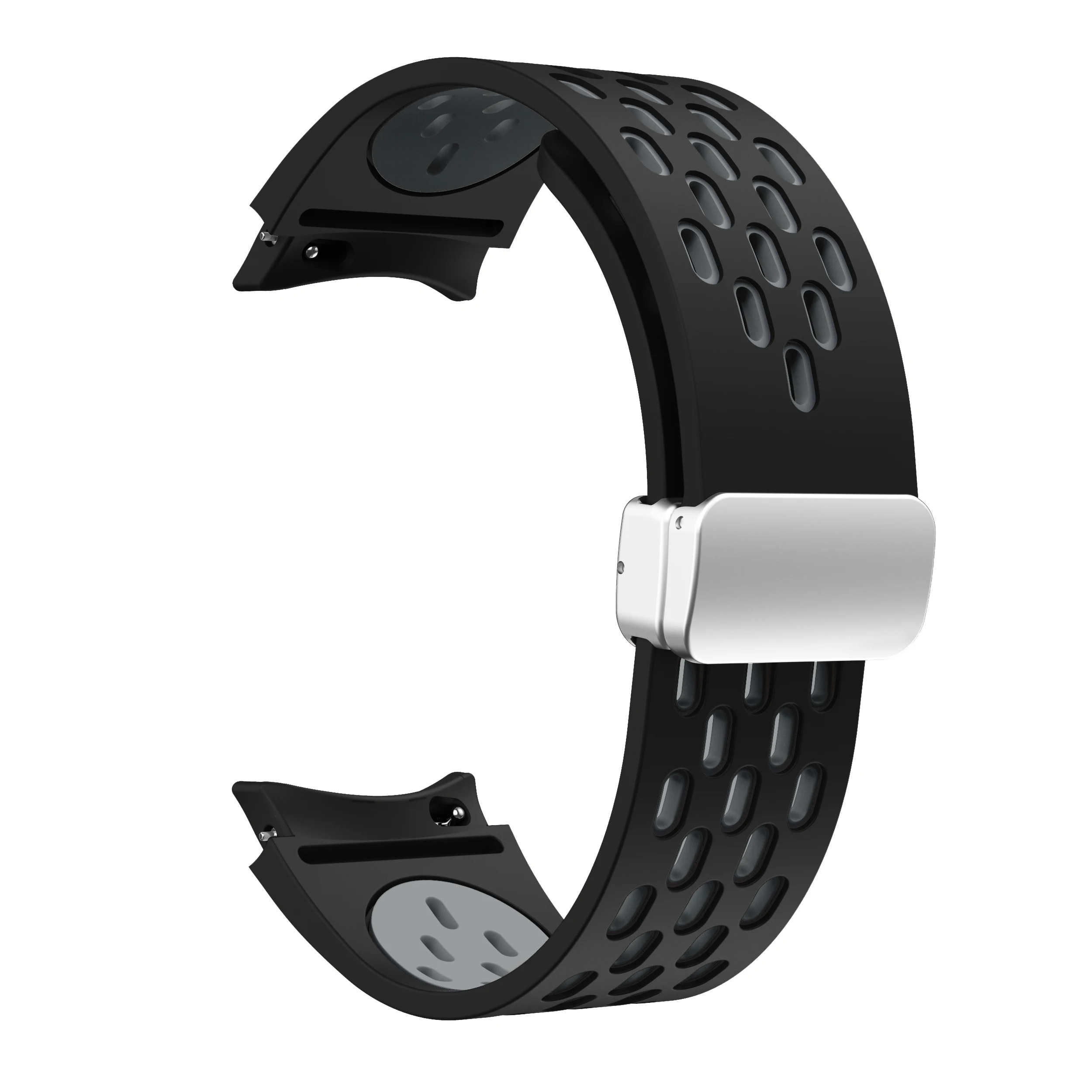 Magnetic Buckle Silicone Strap with Seamless Design