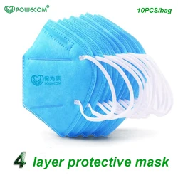10/100pcs Powecom Respirator Mask PM2.5 Masks Face Protective Safety Mask Mouth Muffle Mask 90% Filtration