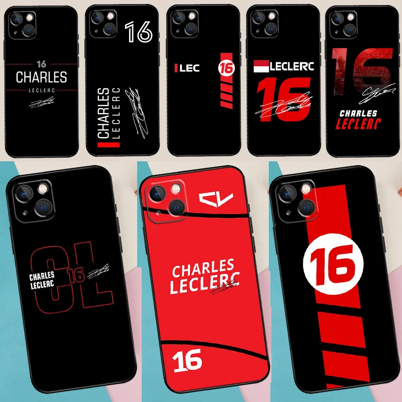 Paraurti Charles Leclerc 16 F1 Per Iphone 14 13 Pro Max 12 Mini 11 Pro Max 6 7 8 Plus Xs Xr Xs Max Se 2020 Cover