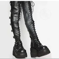 Autumn Winter Wedges Long Boots for Women Over-the-knee Boots Cosplay High Platform Women Boots New High Heel Gothic Botas Altas - Image 5