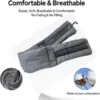 Modal cotton zero pressure blackout 3D sleep eye mask neck pillow, blackout breathable travel neck pillow with eye mask 4