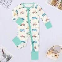Barboteuse d'hiver pour nouveau-né garçon, imprimé ours, manches longues, boutonnée sur le devant, une pièce, vêtements doux à la mode pour bébé 5