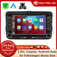 carplay voiture Autoradio Android 13, GPS, WiFi, Carplay, 2 DIN, lecteur limité, pour voiture Volkswagen Skoda Octavia Golf 5/6, Touran, Passat, Polo, Jetta 1