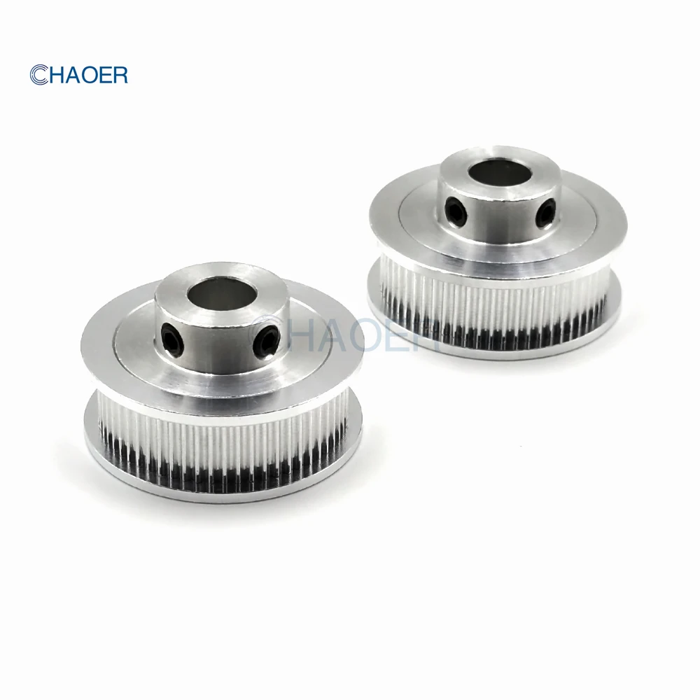 2GT 60 Teeth Timing Pulley Bore 5/6/6.35/8/10/12/14/15mm For GT2 Open Belt Width 6/9/10/15mm 60T Gears 60Teeth Synchronous Wheel