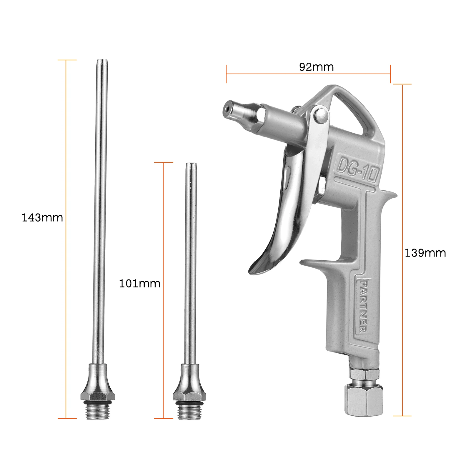 5Pcs Mini Air Blow Gun Kit Pneumatic Dust Blower Gun Air Spray Gun Dust Cleaning
