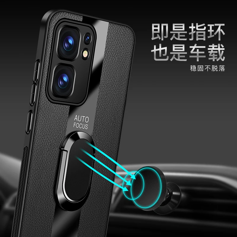 Luxurious Leather Magnetic Stand Cover with Racing Style Shockproof Bumper