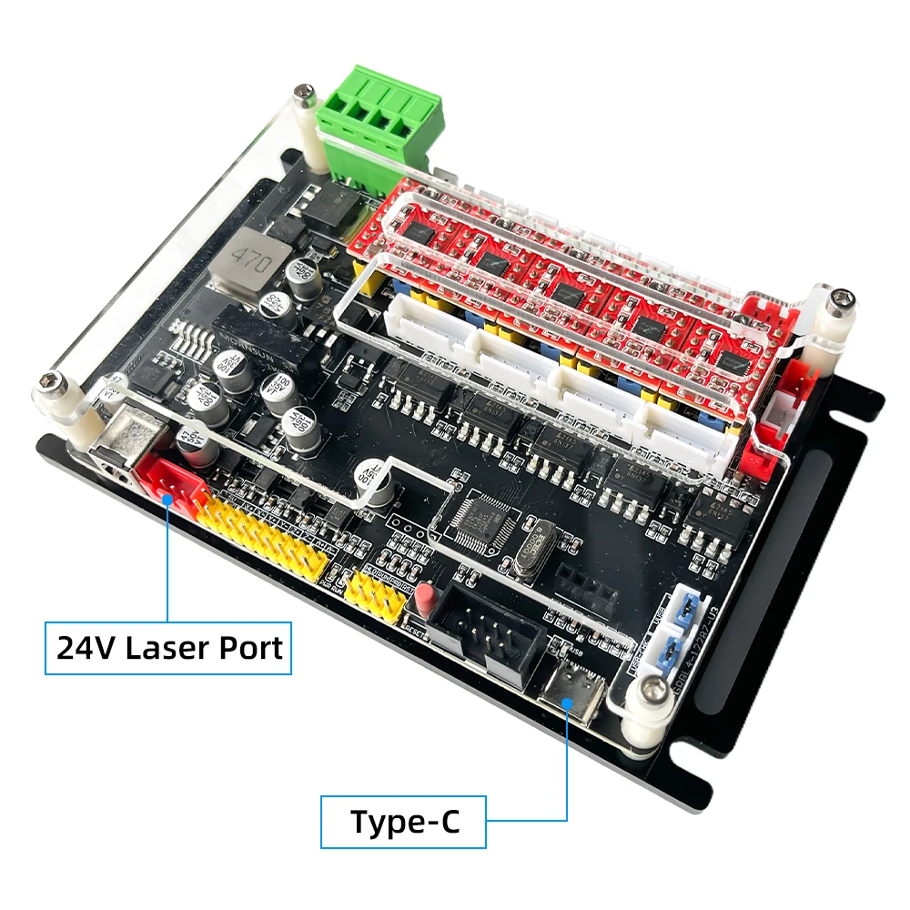 GRBL 32 Bits Control Card 1.8 inch Offline Controller CNC Engraving Expansion Board Wood Carving Laser Marking Controller