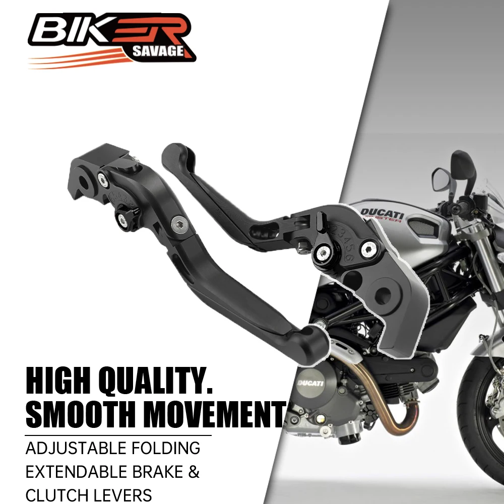 

Adjustable Motorcycle Brake Clutch Levers Folding Extendable For DUCATI MONSTER 696 659 695 796 Motocross Handlebar Accessories