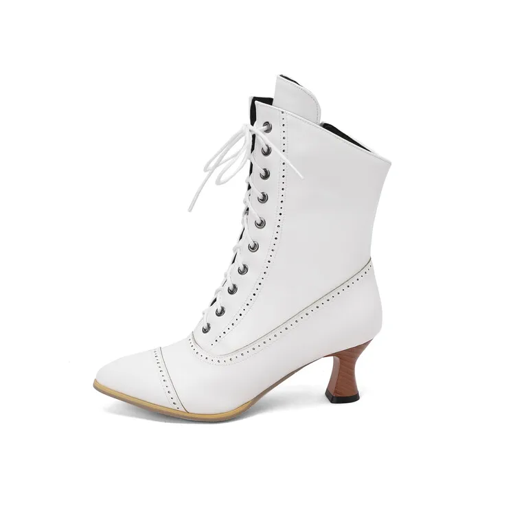 

Женские осенне-зимние ботинки большого размера с острым носком