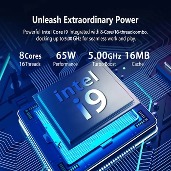 Computadora portátil de 15.6 pulgadas, Intel Core i9 9900, Windows 11, portátil para juegos, 16GB DDR4, 1TB SSD, desbloqueo por huella dactilar, notebook para oficina y estudio. 2