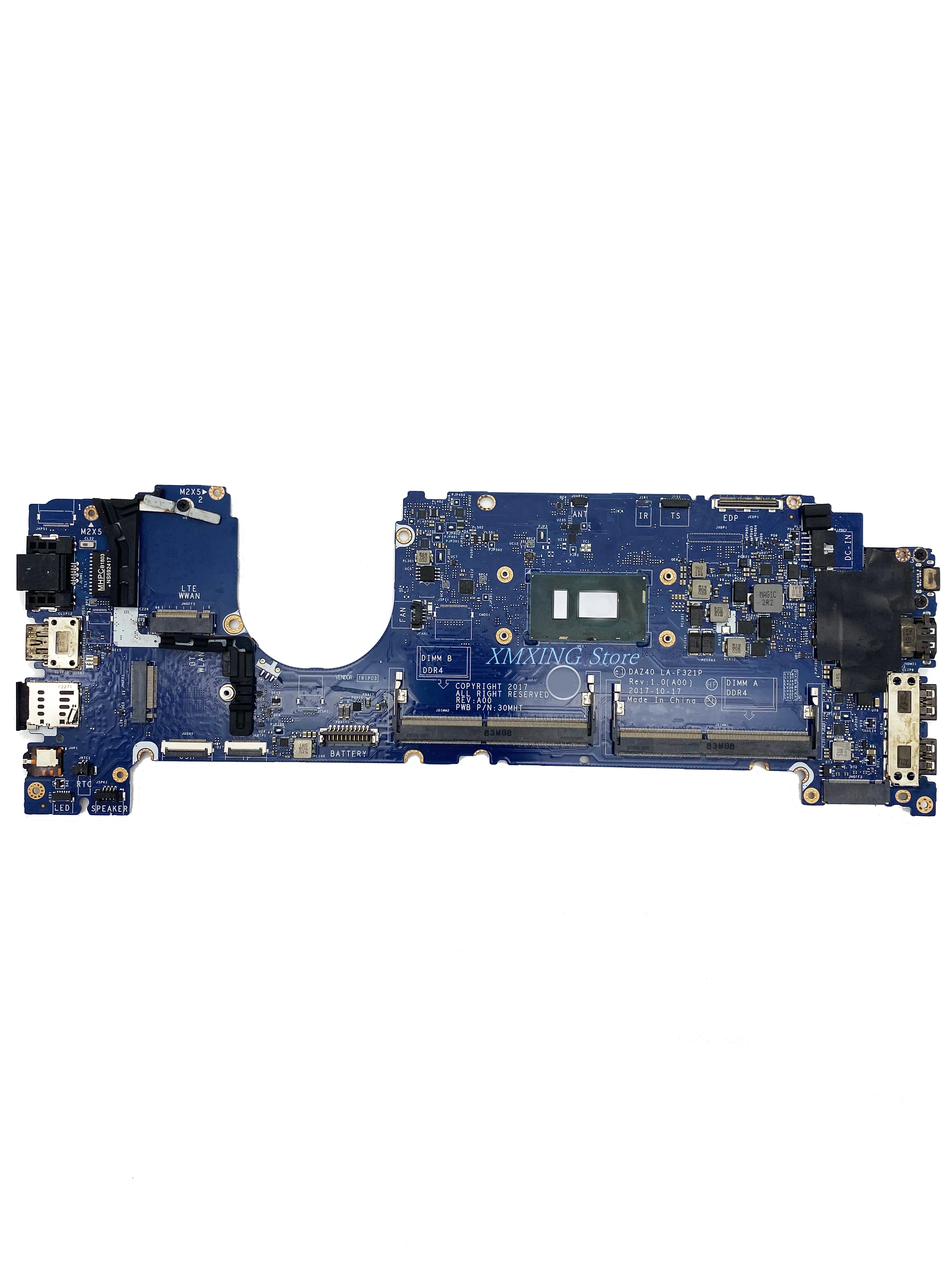 

Материнская плата FULCOL для ноутбука DELL Latitude 7490, SR3L9 CPU I5-8350U LA-F321P 03MK2N 3MK2N, протестирована на 100%