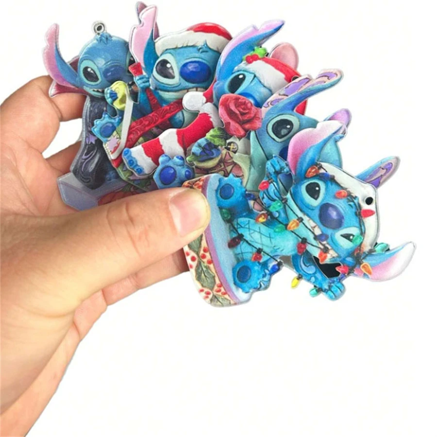 Christmas Ornament 1pc Stitch Holiday Hanging Classic Style Acrylic Christmas Tree Decoration