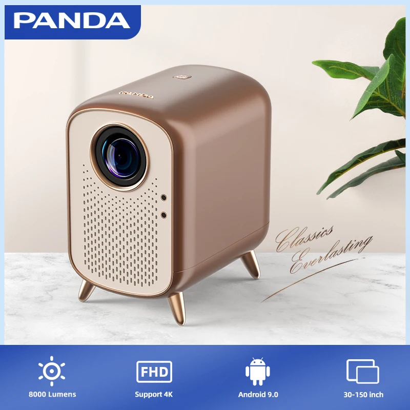 PANDA Stella-A 4K Support Mini Portable Projector Auto Keystone Auto Focus Native 1080P Android Home Theater Excellent Sound